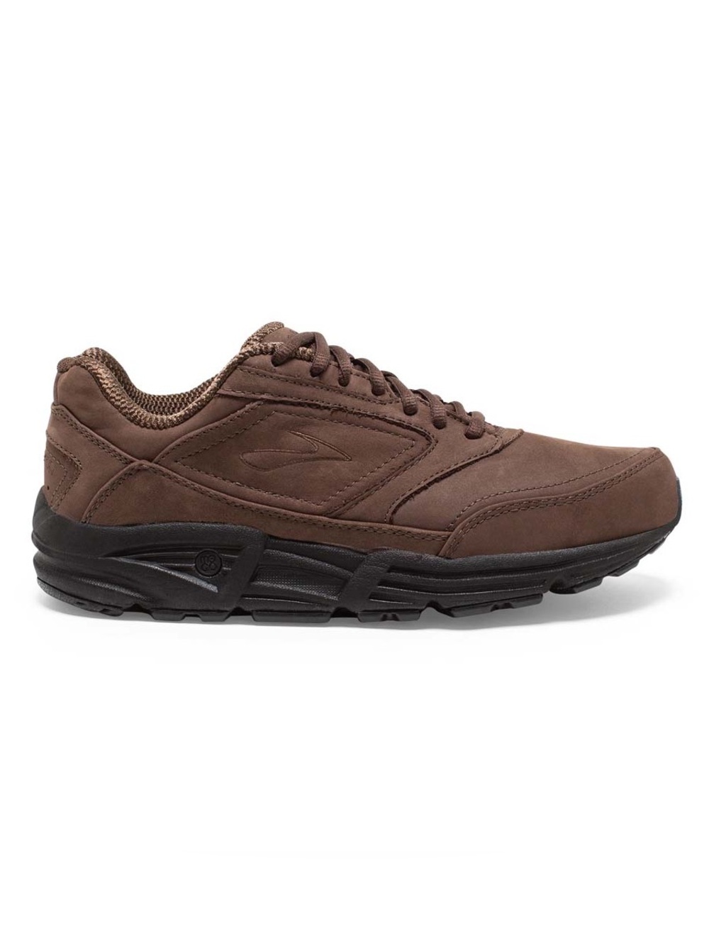BROOKS MENS ADDICTION WALKER LACE Up SHOES BROWN LEATHER 11.5 WIDE